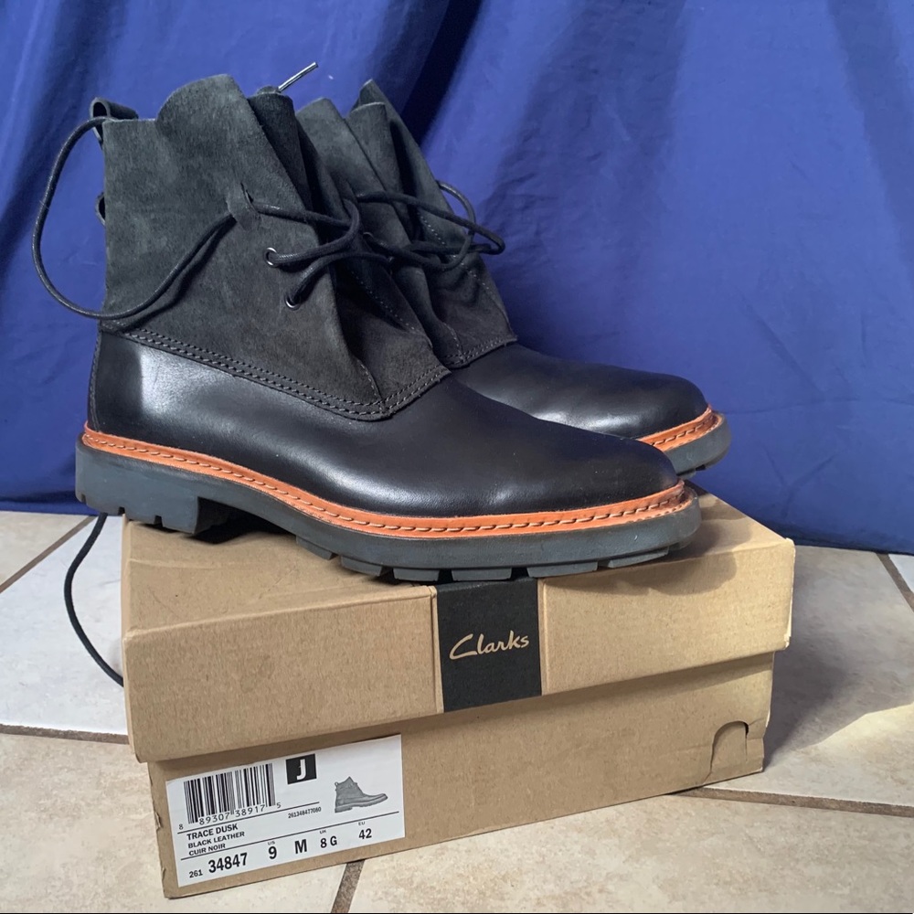 Trace Dusk Black Leather Men’s Boots